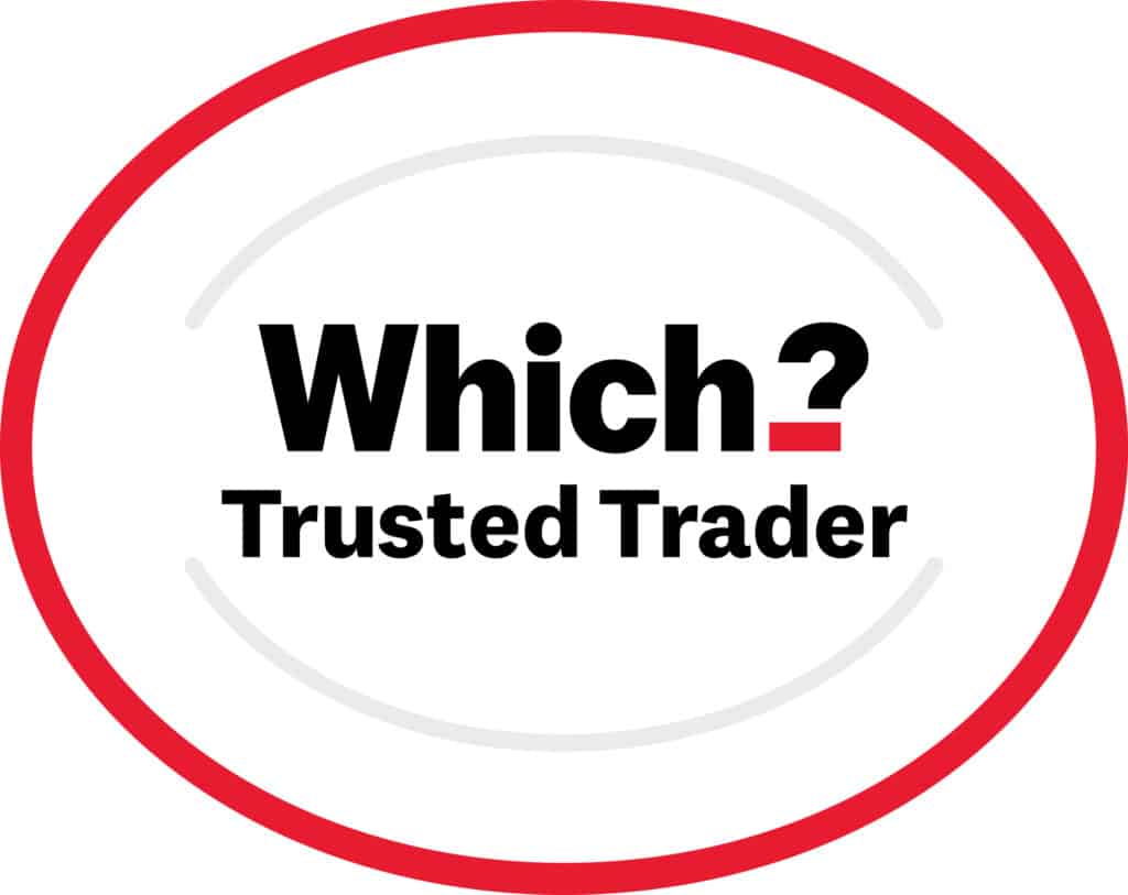 Round Which? Trusted Trader logo