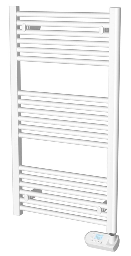 RadTherm white bathroom towel rail