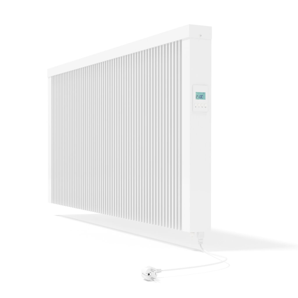 Sideview of a standard RadTherm electric radiator