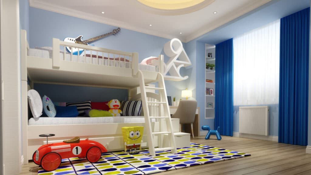 RadTherm electric radiator in a kids bedroom